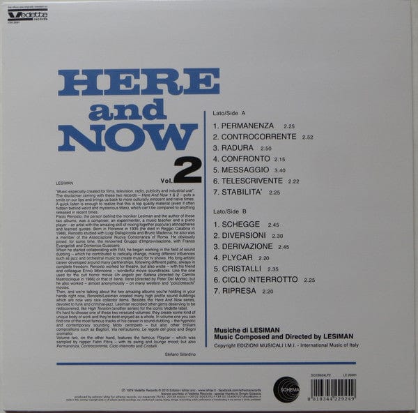 Lesiman - Here And Now Vol. 2 (LP, RE, S/Edition + CD) Schema