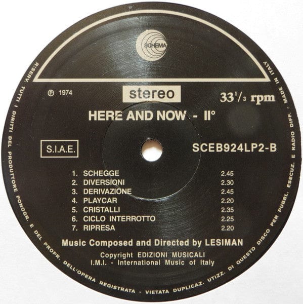 Lesiman - Here And Now Vol. 2 (LP, RE, S/Edition + CD) Schema