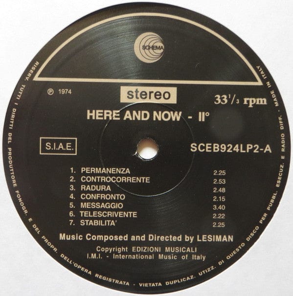 Lesiman - Here And Now Vol. 2 (LP, RE, S/Edition + CD) Schema