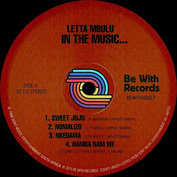 Letta Mbulu - In The Music......The Village Never Ends (LP) Be With Records Vinyl 8713748984588