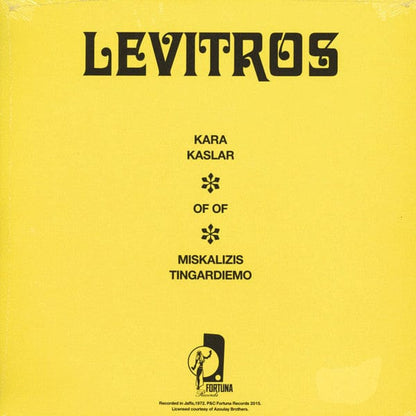 Levitros - Kara Kaslar  (10") Fortuna Records (2) Vinyl