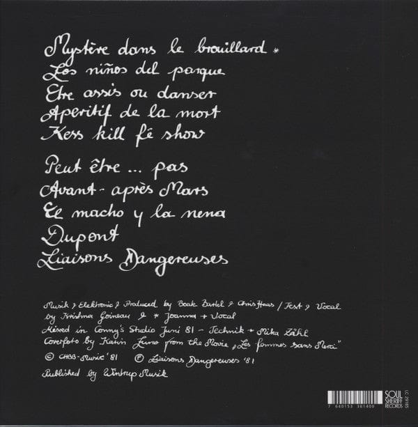 Liaisons Dangereuses - Liaisons Dangereuses (LP) Soulsheriff Records Vinyl 7640153361400