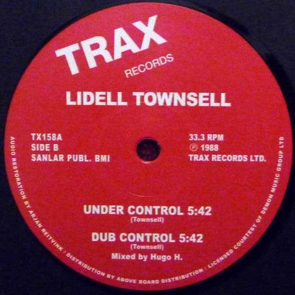 Lidell Townsell - Get The Hole (12", RM) Trax Records
