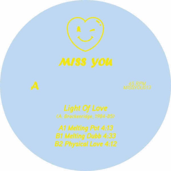 Light Of Love - Melting Pot / Physical Love (12", Maxi, RE, RM) Miss you
