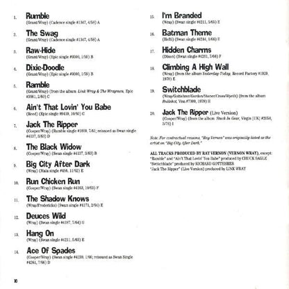 Link Wray - Rumble! The Best Of Link Wray (CD) Rhino Records (2) CD 081227122225