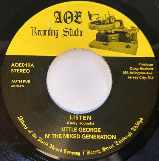 Little George N' The Mixed Generation - Listen / Party (7") AOE Vinyl