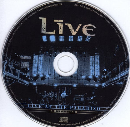 Live - Live At The Paradiso Amsterdam (CD) Action Front Records,Vanguard CD 015707989725