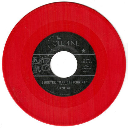 Lizzie No – Sweeter Than Strychnine / Stop Bothering Me (7", Red, Colemine Records, 2022) Image 3