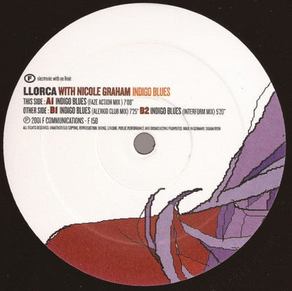 Llorca With Nicole Graham - Indigo Blues (12") F Communications Vinyl