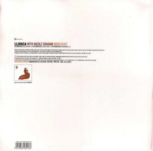 Llorca With Nicole Graham - Indigo Blues (12") F Communications Vinyl