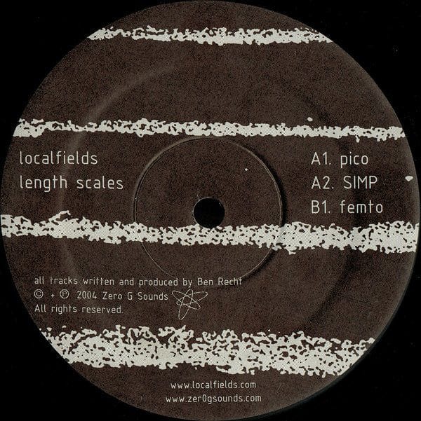 Localfields - Length Scales (12") Zero G Sounds