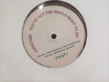 LOGIC1000 - You've Got The Whole Night To Go (12", EP) on Therapy (6) at Further Records