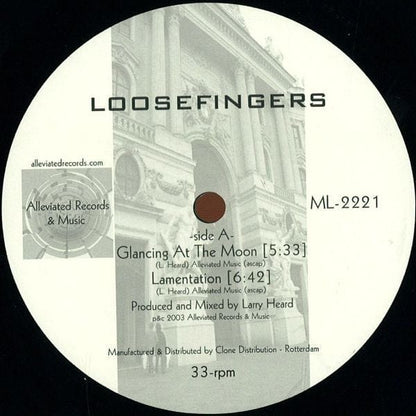 Loosefingers - Glancing At The Moon (12") Alleviated Records Vinyl