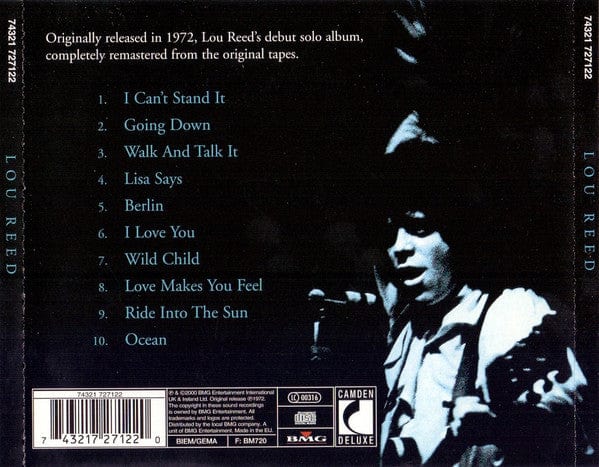 Lou Reed - Lou Reed (CD) Camden Deluxe,BMG CD 743217271220