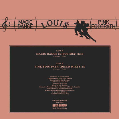 Loui$ - Magic Dance (12", Ltd, RE, RM) Best Record Italy, Best Record