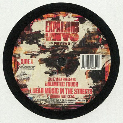 Louie Vega Unlimited Touch – I Hear Music In The Streets (Expansions In The NYC Preview 3) (7", Nervous Records, 2020) Front Cover