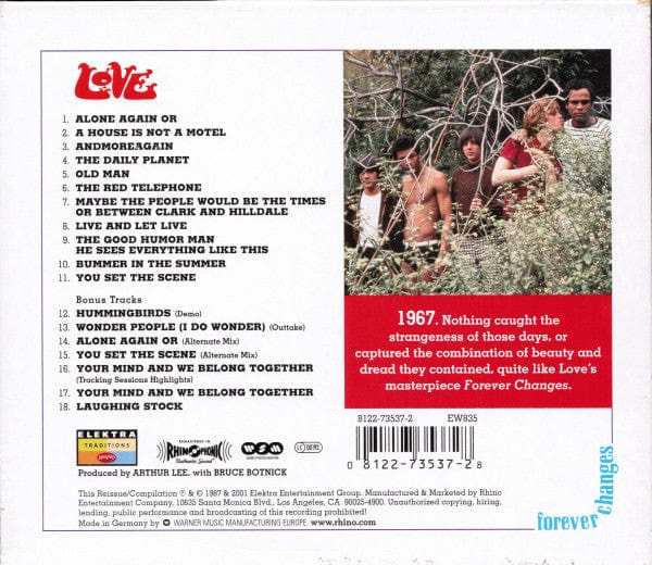Love - Forever Changes (CD) Elektra,Warner Strategic Marketing CD 081227353728
