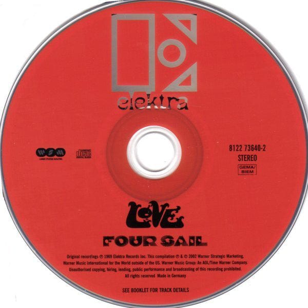 Love - Four Sail (CD) Elektra,Warner Strategic Marketing CD 081227364021