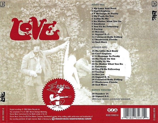 Love - Love (CD) Elektra,Warner Strategic Marketing CD 081227356729