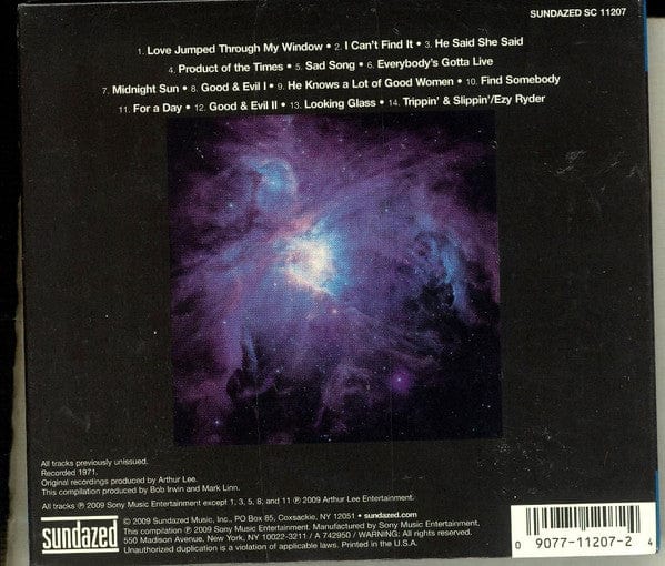 Love - Love Lost (CD) Sundazed Music CD 090771120724