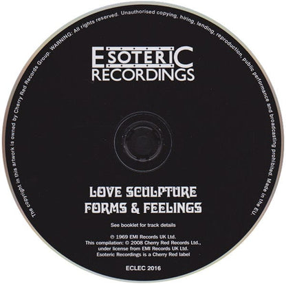 Love Sculpture - Forms And Feelings (CD) Esoteric Recordings CD 5013929711624