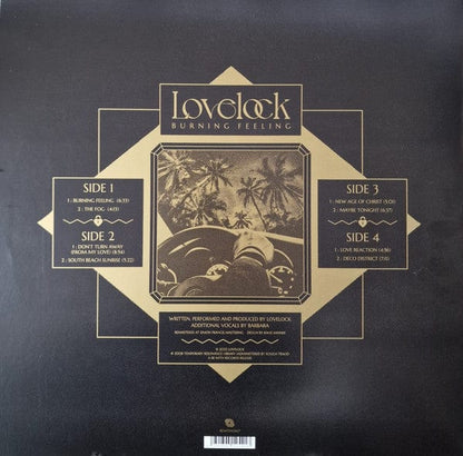 Lovelock – Burning Feeling (2xLP, Be With Records, 2022) Back Cover