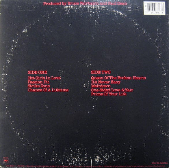 Loverboy - Keep It Up (LP) Columbia Vinyl 074643870313