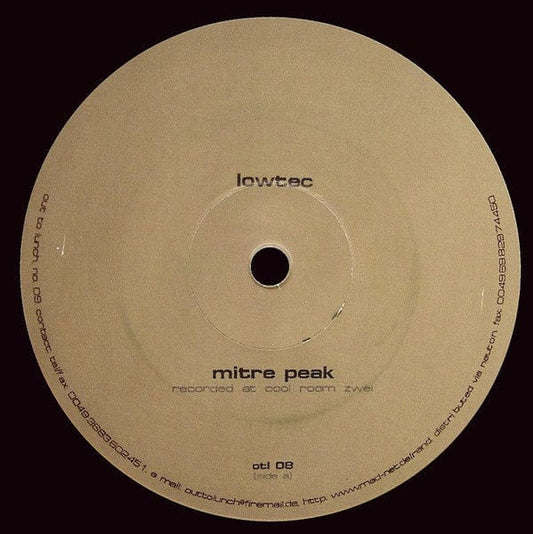 Lowtec - Mitre Peak (12") Out To Lunch Vinyl