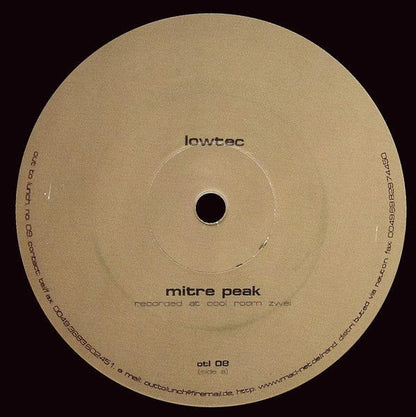 Lowtec - Mitre Peak (12") Out To Lunch Vinyl