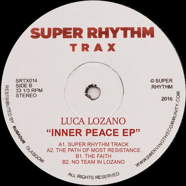 Luca Lozano - Inner Peace EP (12") Super Rhythm Trax Vinyl