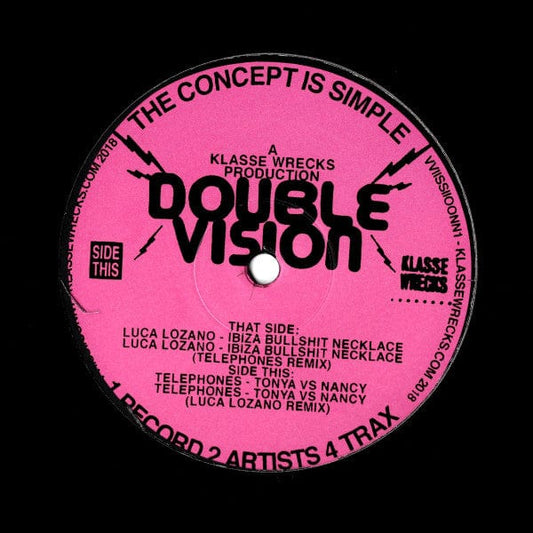 Luca Lozano, Telephones - Double Vision EP (12") Klasse Wrecks Vinyl