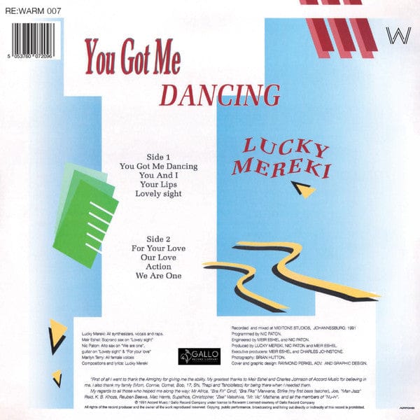 Lucky Mereki - You Got Me Dancing  (LP) RE:WARM Vinyl 5053760072096