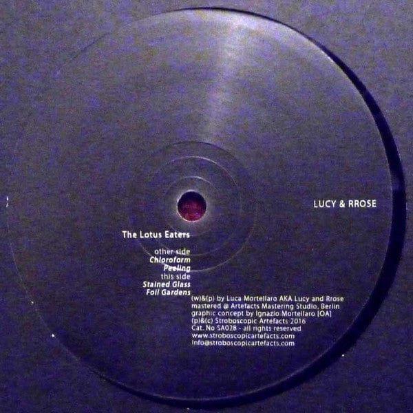 Lucy (12) & Rrose - The Lotus Eaters (12", EP) Stroboscopic Artefacts