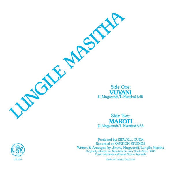 Lungile Masitha - Vuyani (12", Maxi, RE) Left Ear Records