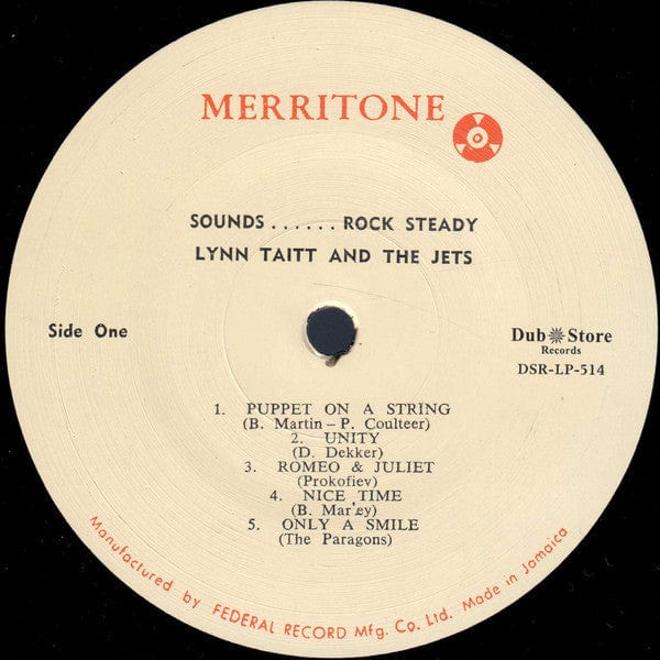 Lynn Taitt & The Jets - Sounds.... Rock Steady (LP, Album, RE) Dub Store Records, Merritone