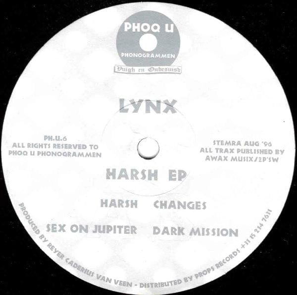 Lynx (10) - Harsh EP (12") PHOQ U PHONOGRAMMEN Vinyl