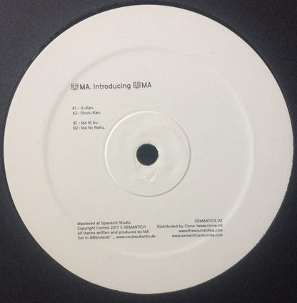 MA (18) - Introducing MA (12") Semantica Records Vinyl