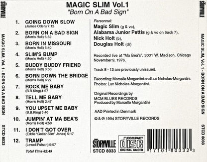 Magic Slim - Vol. 1 - Born On A Bad Sign (CD) Storyville CD 17101803323