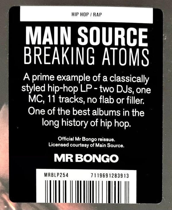 Main Source - Breaking Atoms  (LP) Wild Pitch Records,Mr Bongo Vinyl 7119691283913