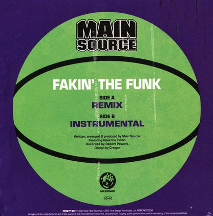 Main Source - Fakin' The Funk (7") Mr Bongo Vinyl 7119691272672