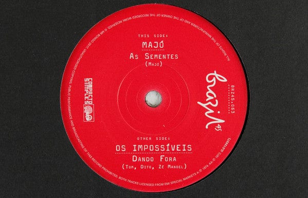 Majó / Os Impossíveis - As Sementes / Dando Fora (7") Mr Bongo Vinyl