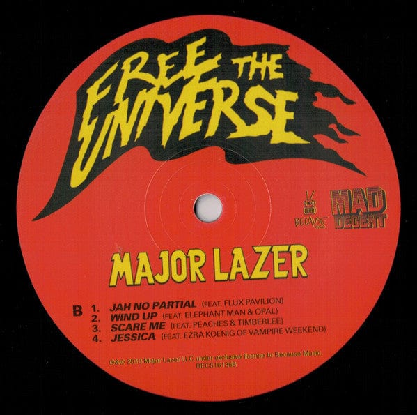 Major Lazer - Free The Universe (2xLP, Album + CD, Album) on Because Music, Mad Decent at Further Records