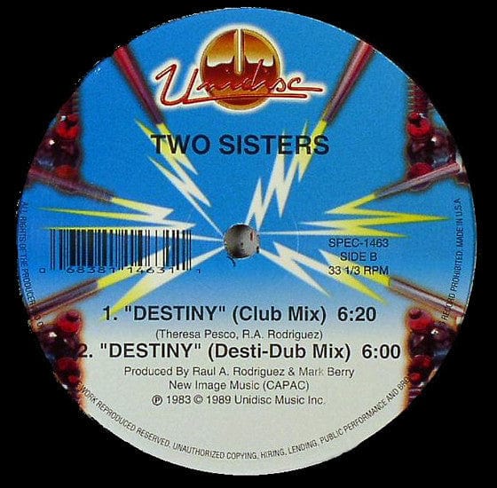 Man Parrish / Two Sisters - Boogie Down / Destiny (12", RE, Ele) Unidisc