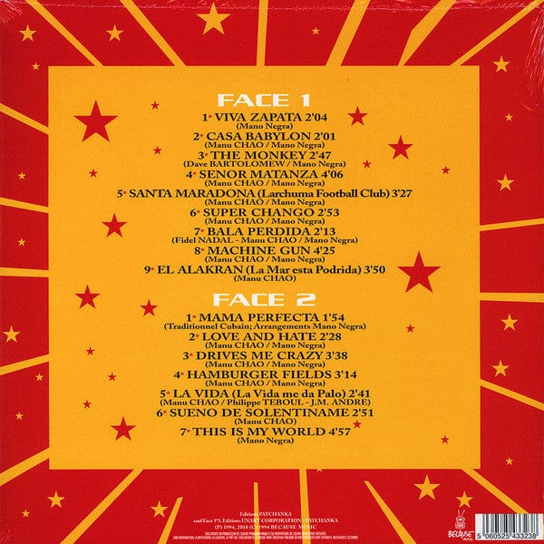 Mano Negra - Casa Babylon (LP) Because Music Vinyl 5060525433238