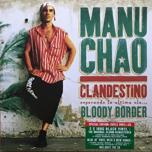 Manu Chao - Clandestino (Esperando La Ultima Ola...) / Bloody Border (2xLP) Because Music,Radio Bemba Vinyl 5060525437328