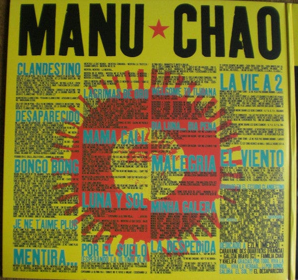 Manu Chao - Clandestino (Esperando La Ultima Ola...) / Bloody Border (2xLP) Because Music,Radio Bemba Vinyl 5060525437328