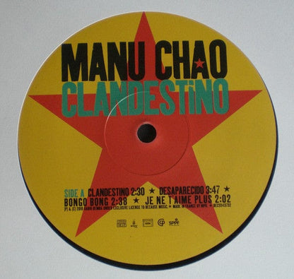 Manu Chao - Clandestino (Esperando La Ultima Ola...) / Bloody Border (2xLP) Because Music,Radio Bemba Vinyl 5060525437328