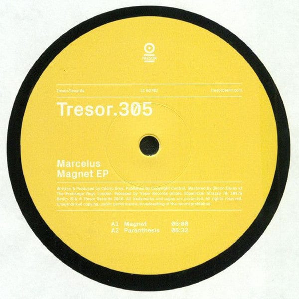 Marcelus - Magnet EP (12") Tresor