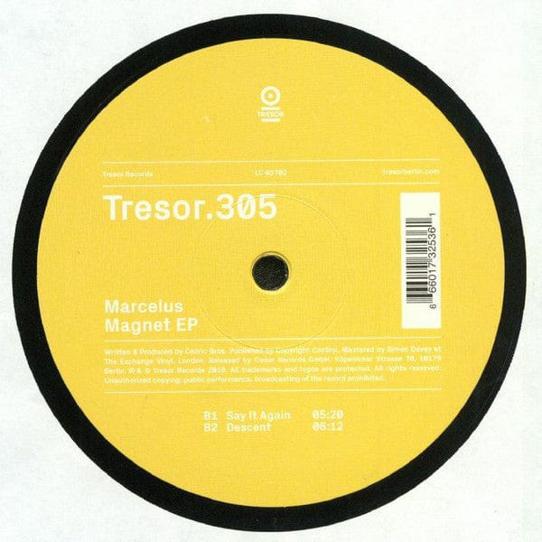 Marcelus - Magnet EP (12") Tresor