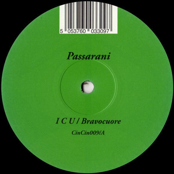 Marco Passarani / Evan Michael - I C U / Granite Cradle (12") Cin Cin Vinyl
